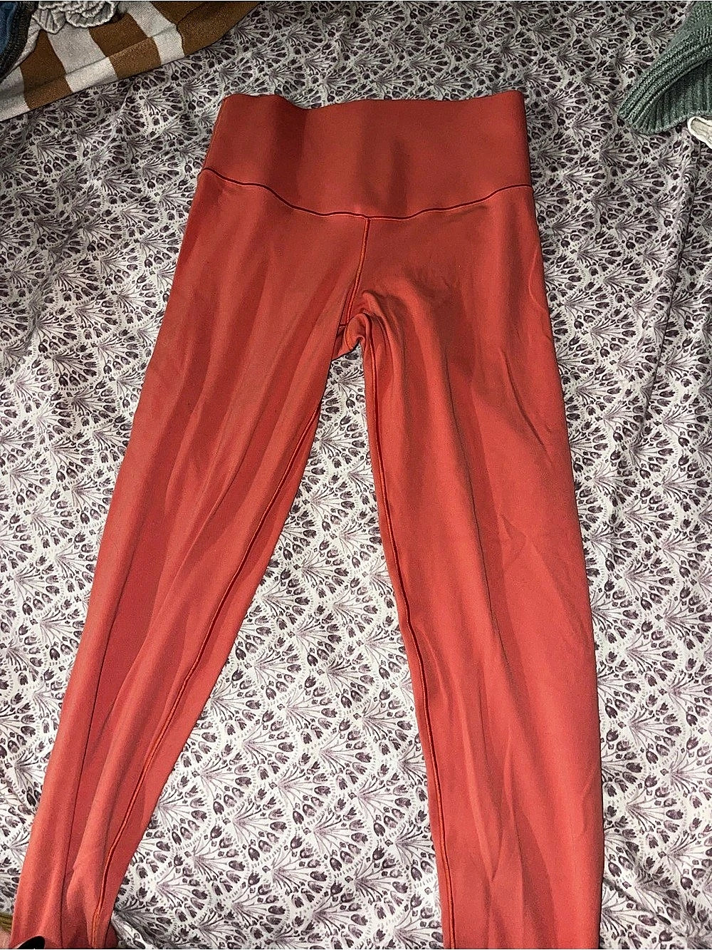 Full Length Leggings in Orange Like New